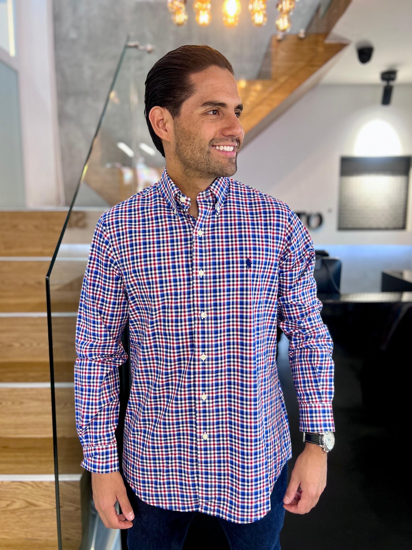 Camisa Polo R.L hombre Algodón