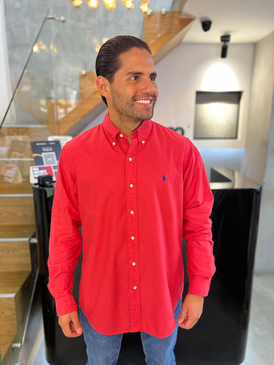 Camisa Polo R.L hombre Oxford
