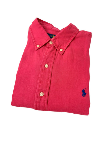 Camisa Polo R.L hombre Lino