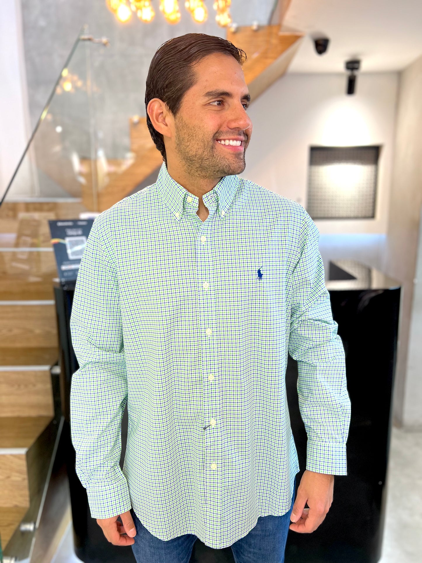Camisa Polo R.L hombre Algodón