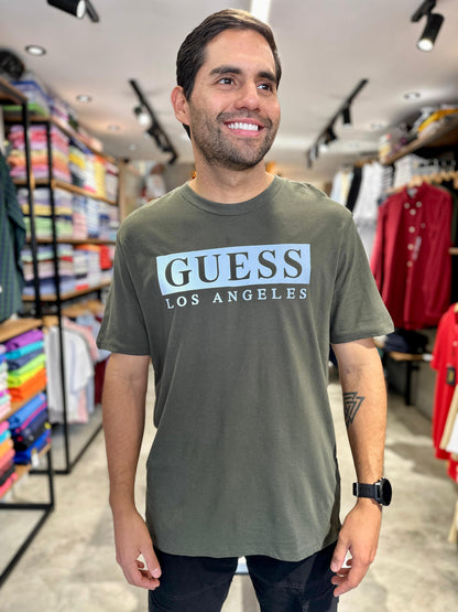 Camiseta Guess Hombre Verde