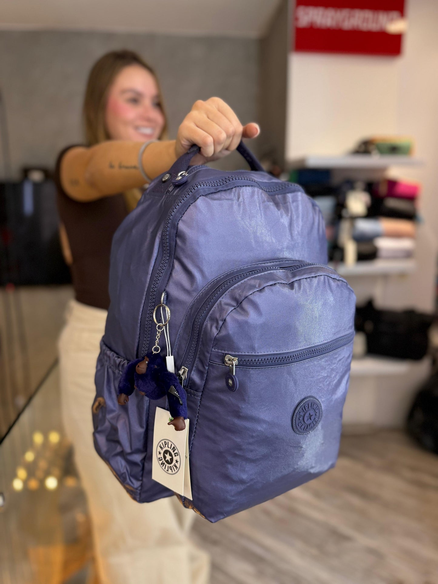 Morral Talla L Morado Metalizado