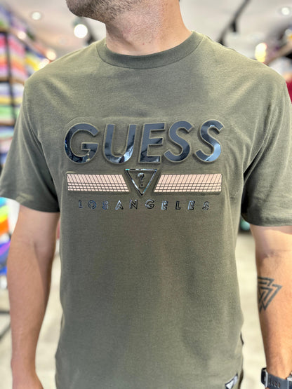 Camiseta Guess Hombre Verde