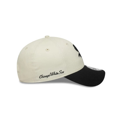 Gorra New Era Chicago White Sox 940 Ajustable Beige - Negra