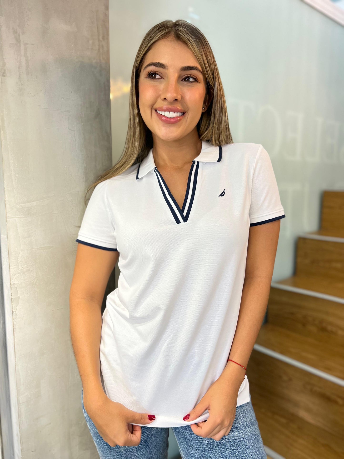 Polo Náutica Mujer Blanco