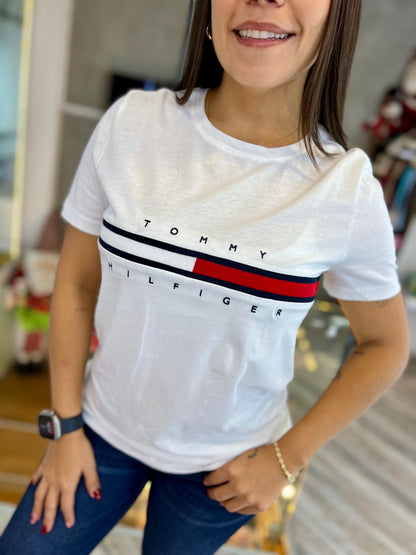 Camiseta Tommy Hilfiger Mujer Blanca