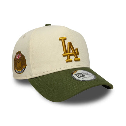 Gorra New Era LA 940 Ajustable Beige - Verde