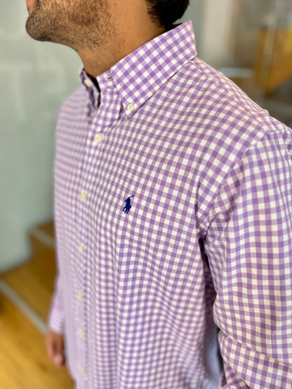 Camisa Polo R.L hombre Algodón Custom Fit