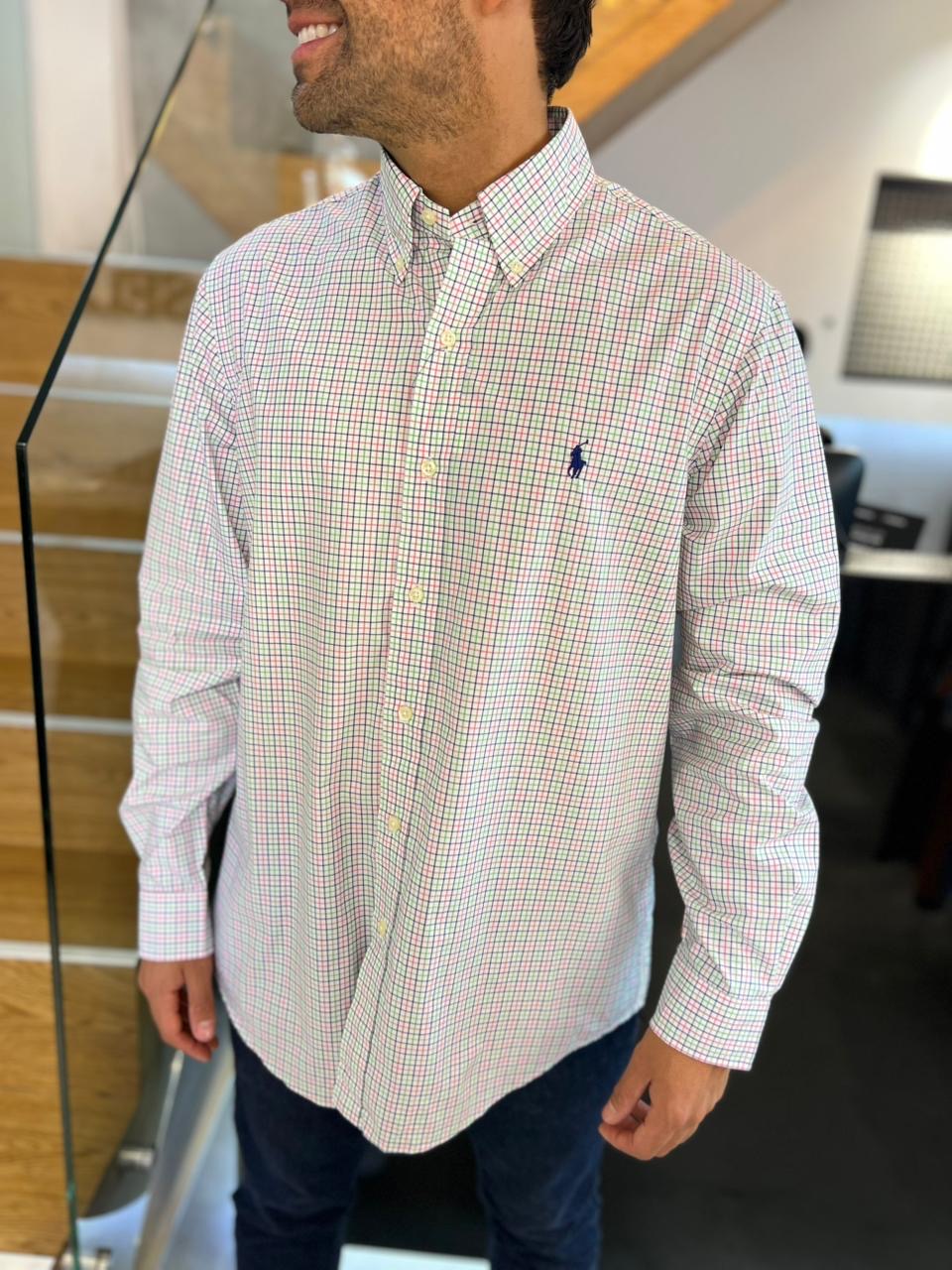 Camisa Polo R.L hombre Algodón