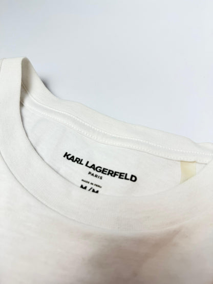 Camiseta Karl Lagerfeld hombre Algodón Blanca Diseño