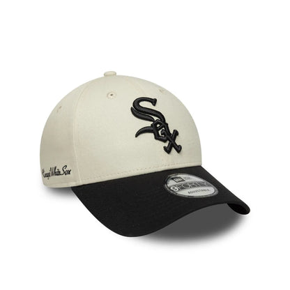 Gorra New Era Chicago White Sox 940 Ajustable Beige - Negra