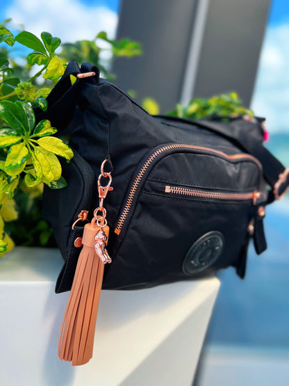 Bolso de Mano Negro de Lujo