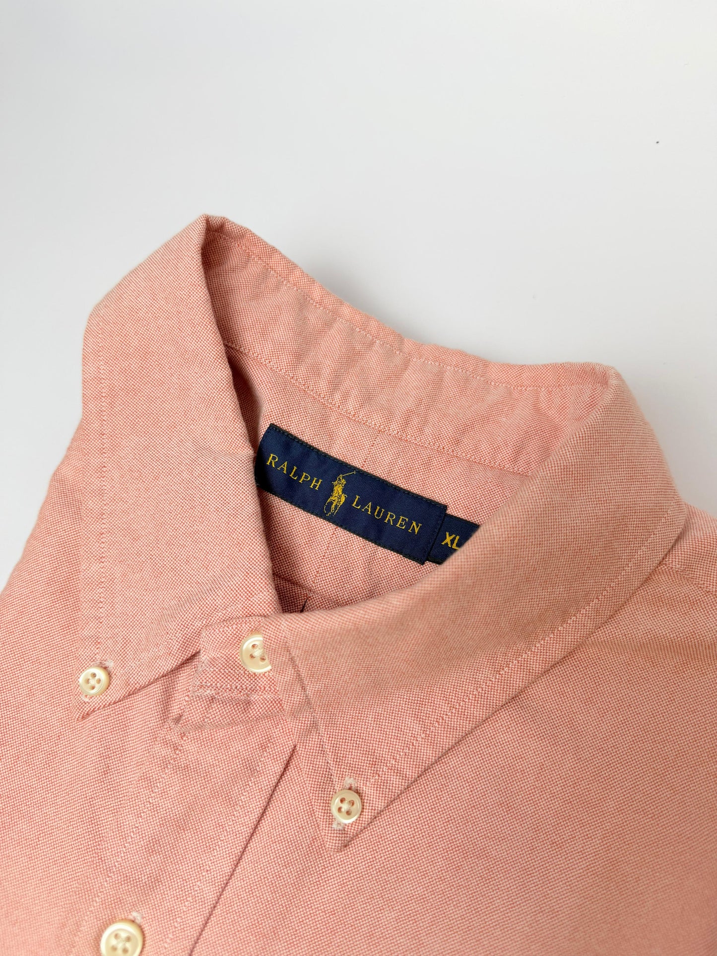 Camisa Polo R.L hombre Oxford  Salmon Caballo Multicolor