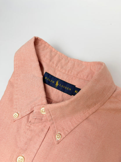 Camisa Polo R.L hombre Oxford  Salmon Caballo Multicolor