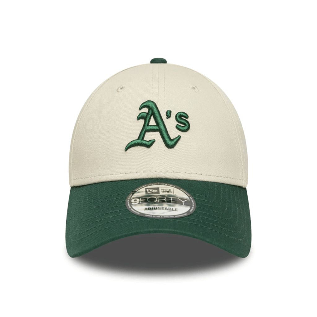 Gorra New Era Oakland Athletics 940 Ajustable Beige - Verde