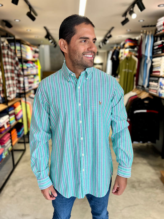 Camisa Polo R.L hombre Oxford