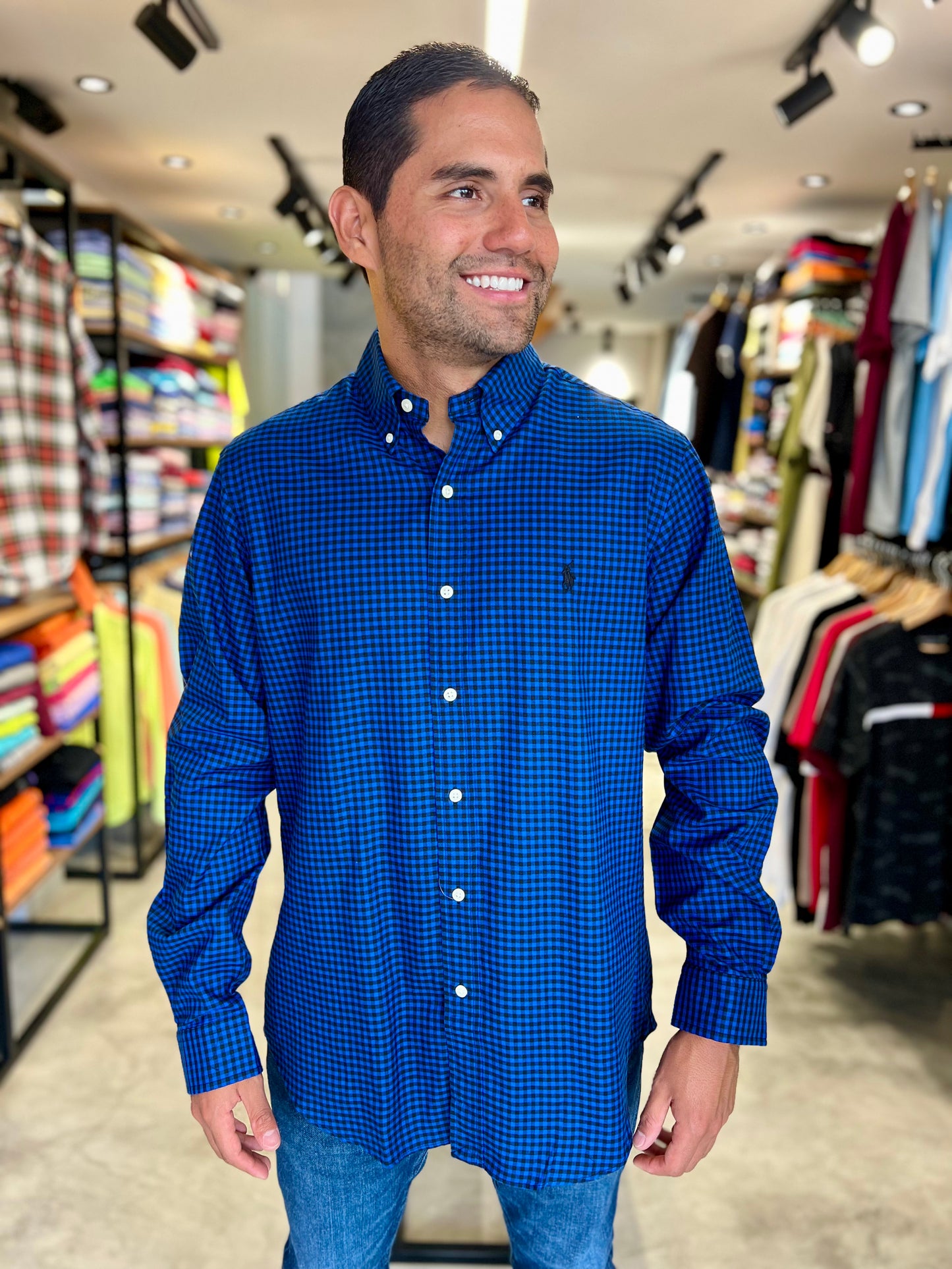 Camisa Polo R.L hombre Algodón