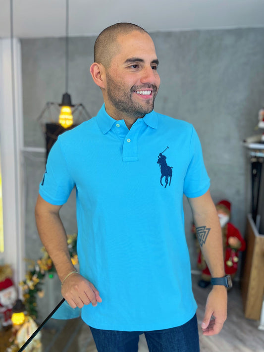 Polo R.L hombre Celeste